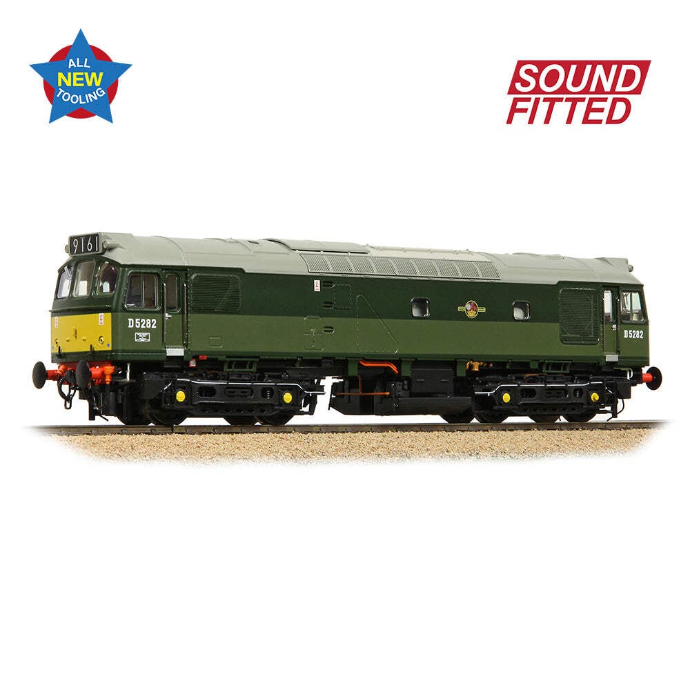 Bachmann 32-341SF OO Gauge Class 25/2 D5282 BR Two-Tone Green (SYP) SOUND