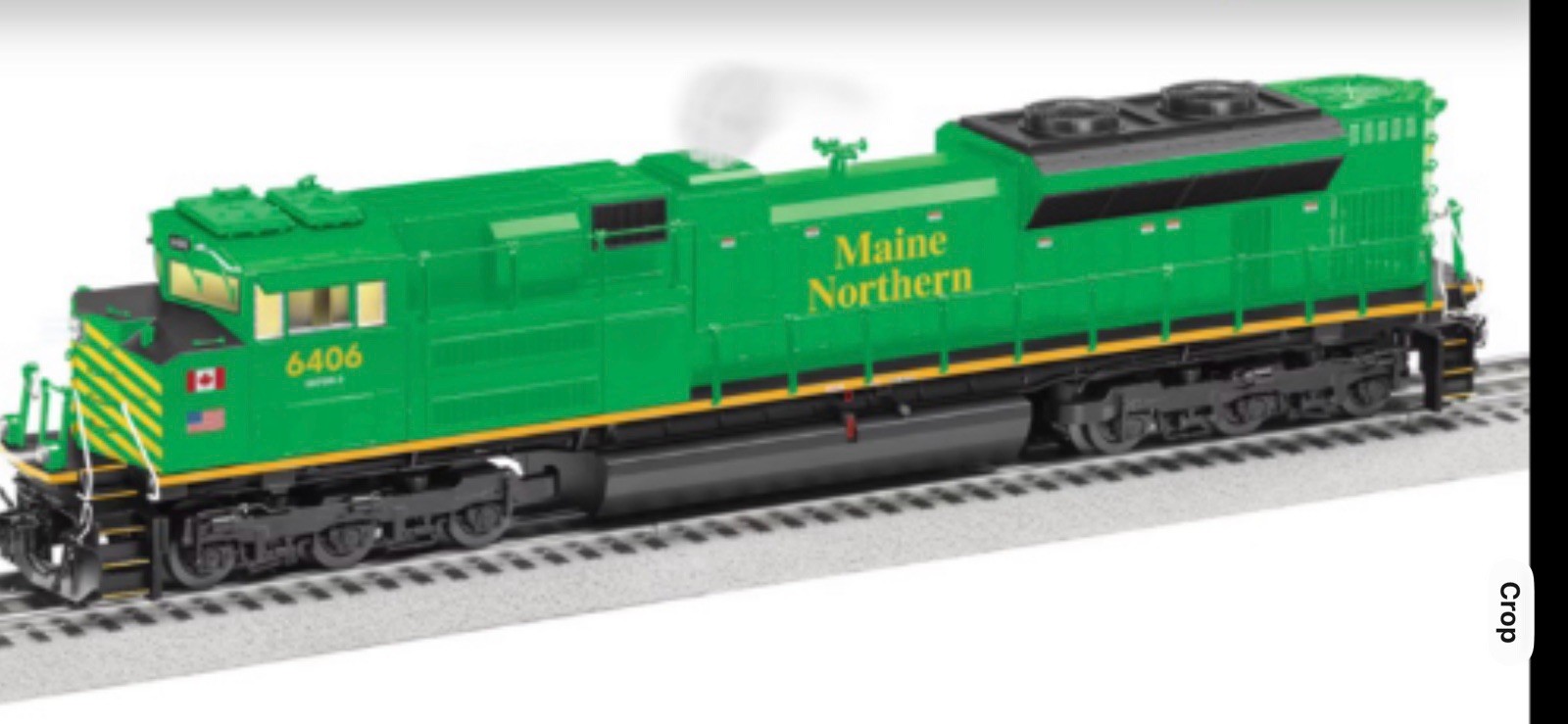 LIONEL BTO MAINE NORTHERN LEGACY SD70M-2 #6406 DIESEL ENGINE O GAUGE 2533192 NEW