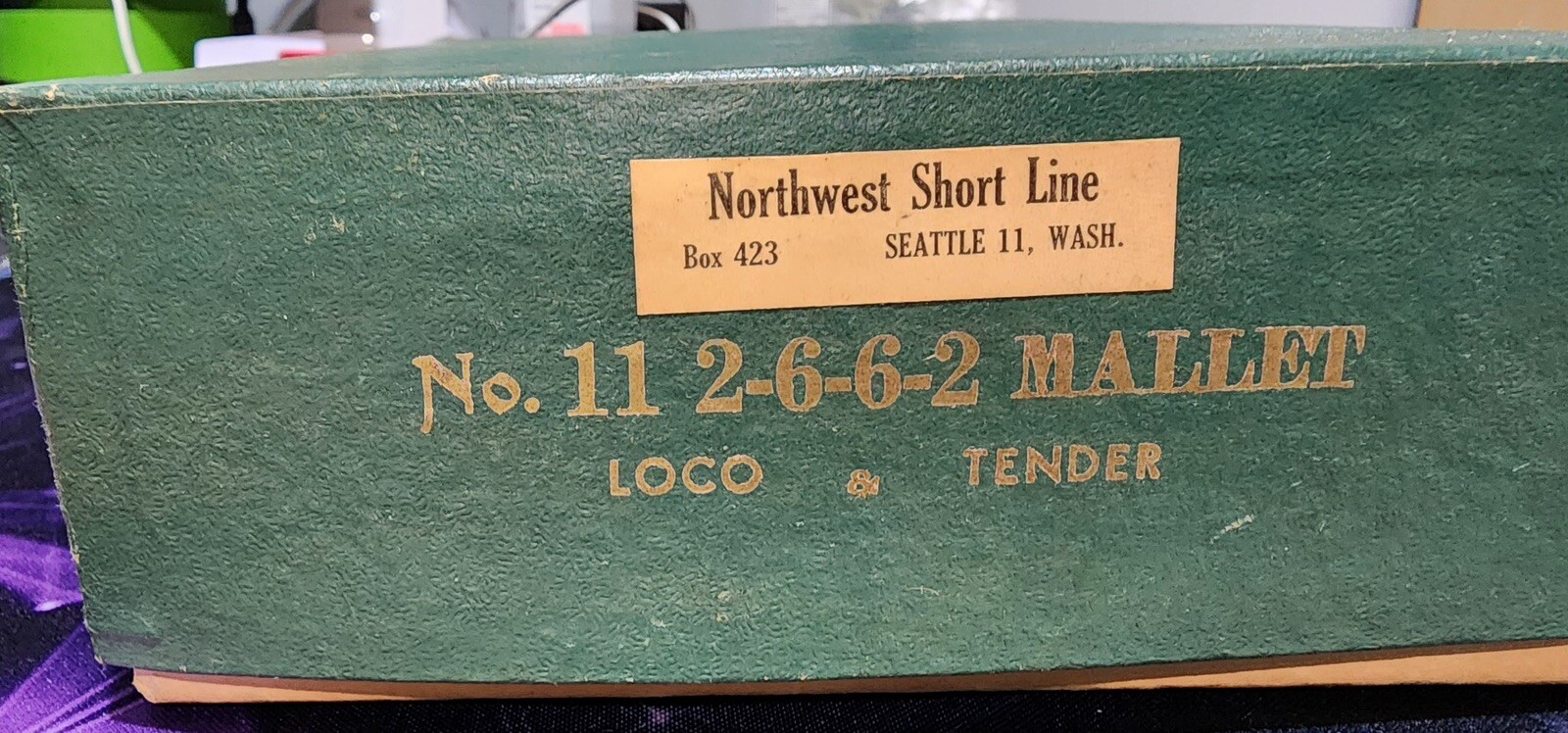 Northwest Short Line No. 11 2-6-6-2 Mallet Box 423, Loco + Tender (Unpainted)