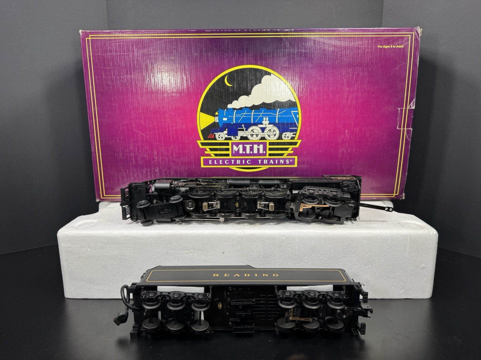 MTH 20-3130-1 Reading 4-8-4 T-1 steam engine #2124 PS2 BCR LNIB