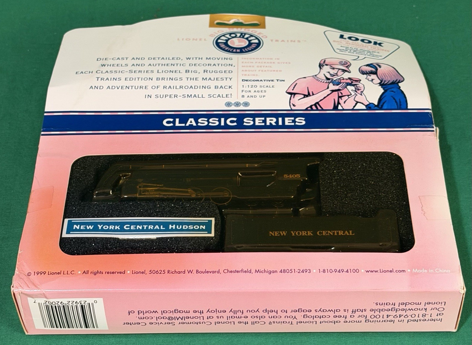 Lionel Classic Series 1:120 Scale Diecast – New York Central Hudson #5405 – NOS