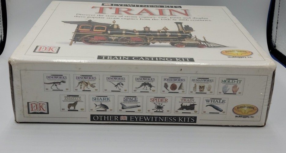 Eyewitness Kits Steam Engine Train Casting Model Kit New In Box STEM Craft Set.