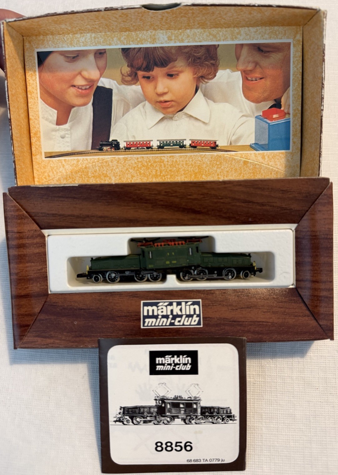 Marklin 8856 Z Scale Mini Club Crocodile Electric Locomotive LN Appears New