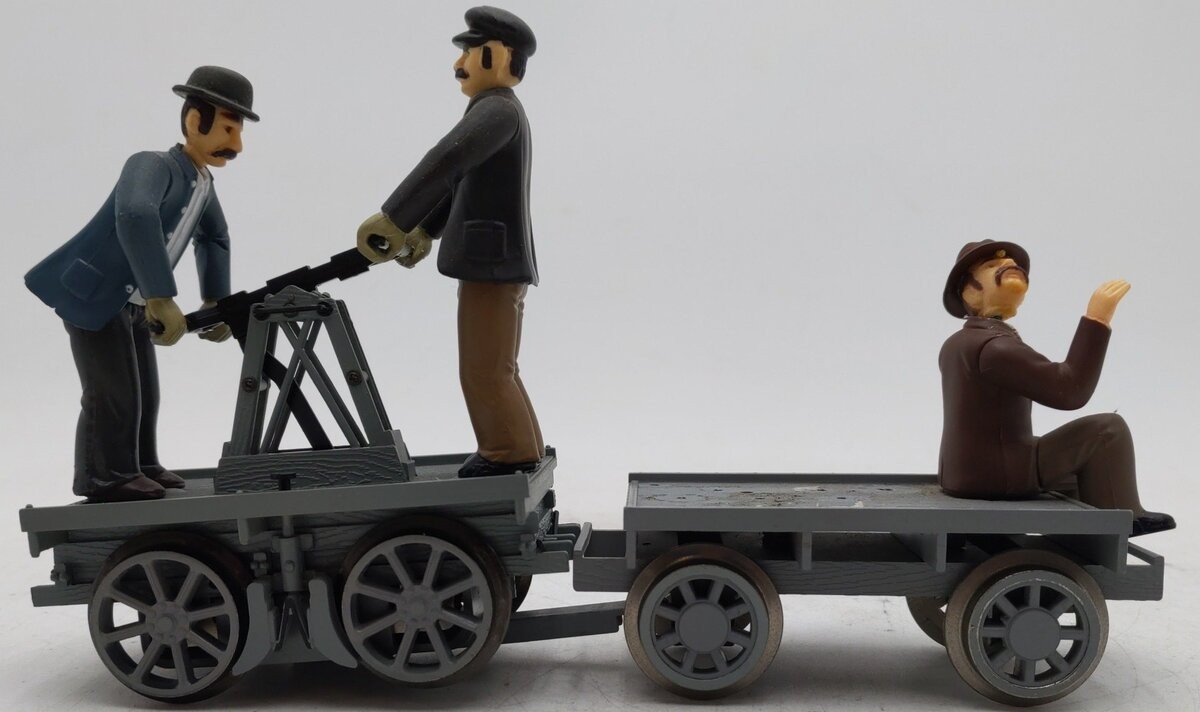 Bachmann 96201 G Motorized Handcar with Trailer