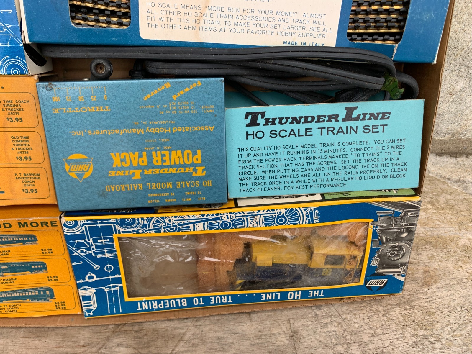 AHM The HO Scale Thunder Line True To Blueprint Train Set W/Box