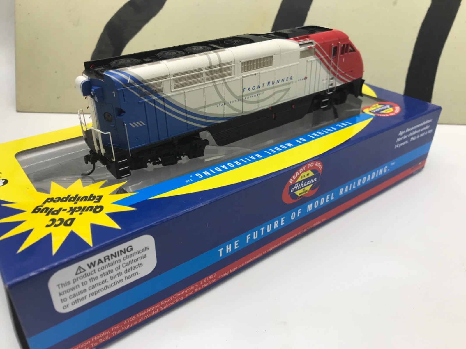 Athearn Ho Scale Utah Front Runner F59PHI Powered Loco Road #1 RTR NOS