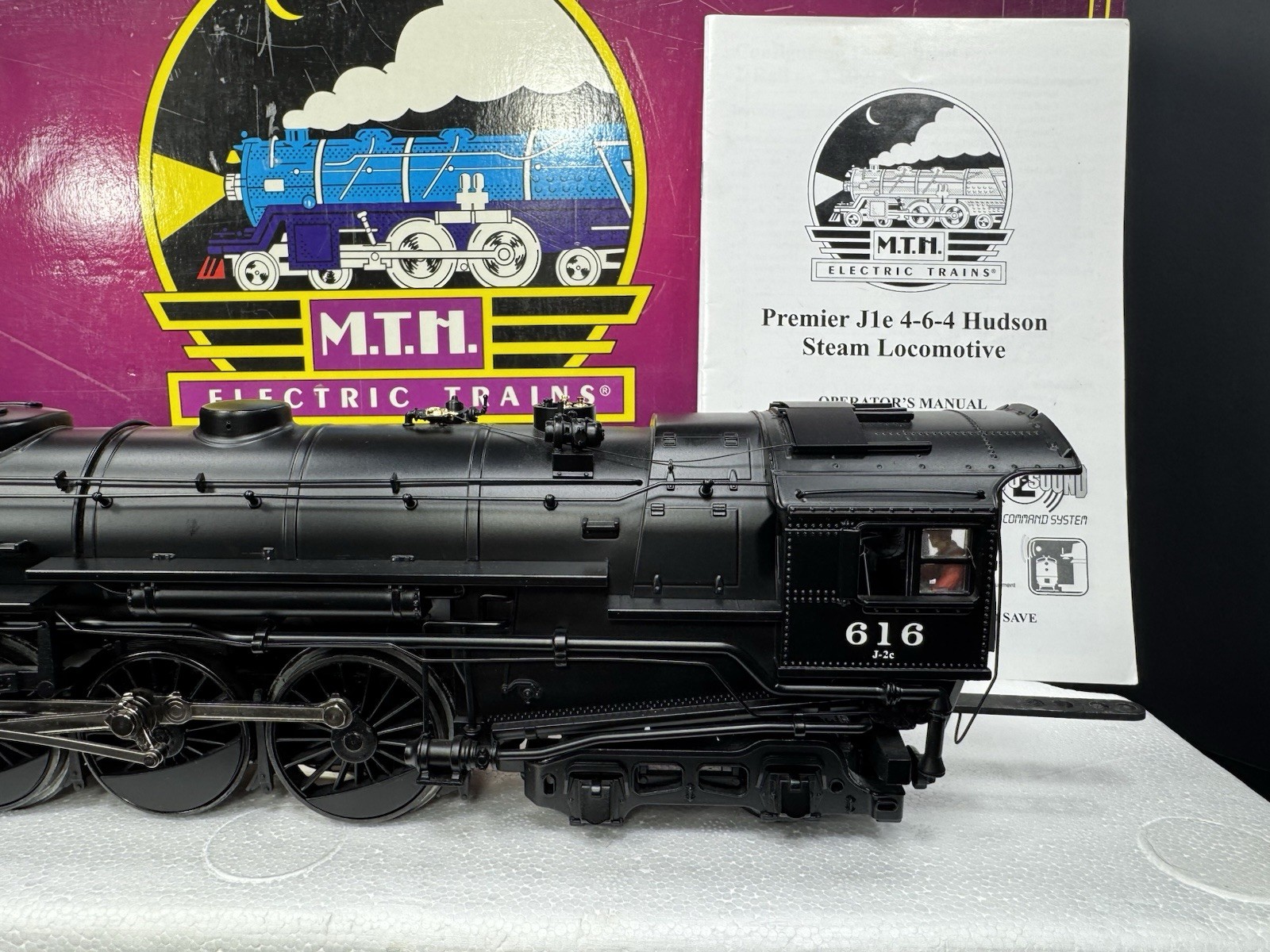 MTH 20-3157-1 Boston & Albany B&A J-1e Hudson steam engine #616 PS 2.0 BCR EX