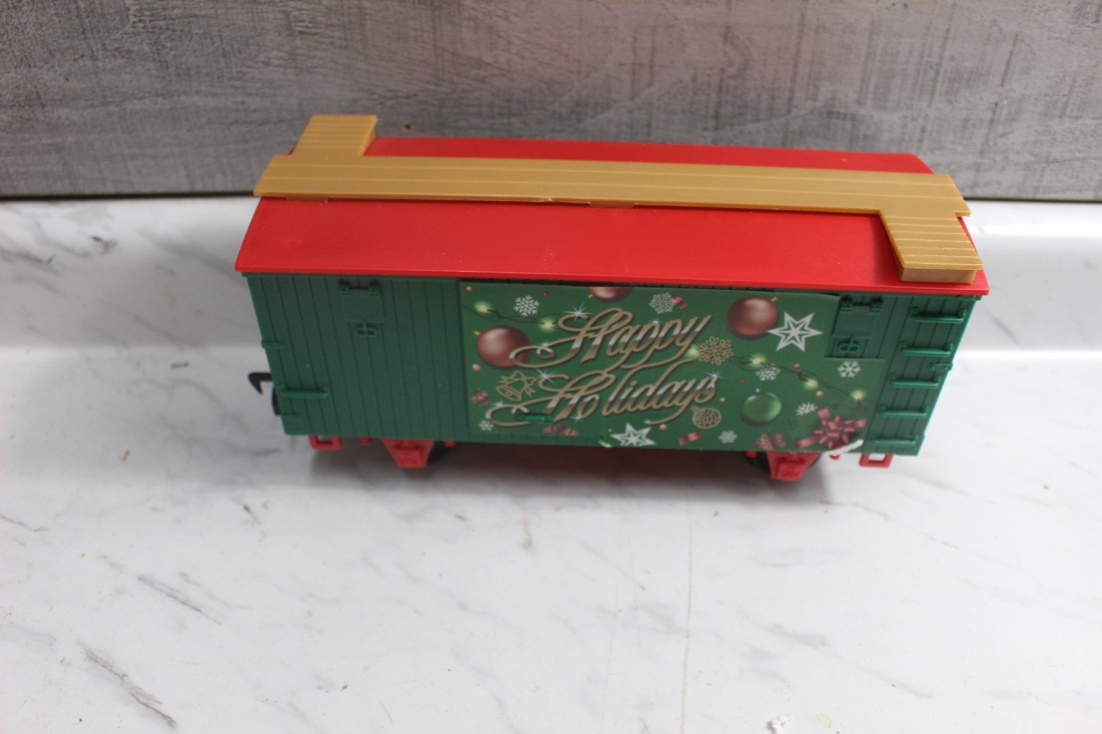 EZ TEC Christmas Happy Holidays Express Train boxcar replacement