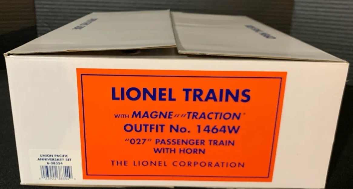 Lionel O Gauge 1964W Union Pacific Anniversary ALCO Set – New, Open Box with CoA