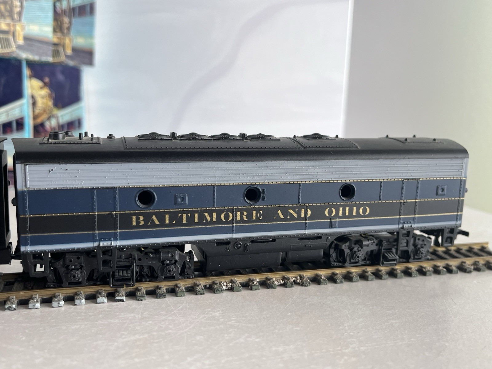 Vintage HO Athearn B&O F7A F7B Passenger Set w/ Cars Blue Box COMPLETE CONSIST