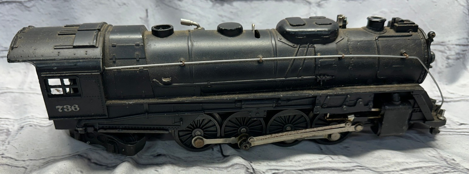 Vintag Lionel 736 Berkshire 2-8-4 Steam Locomotive Postwar O Gauge Black DieCast