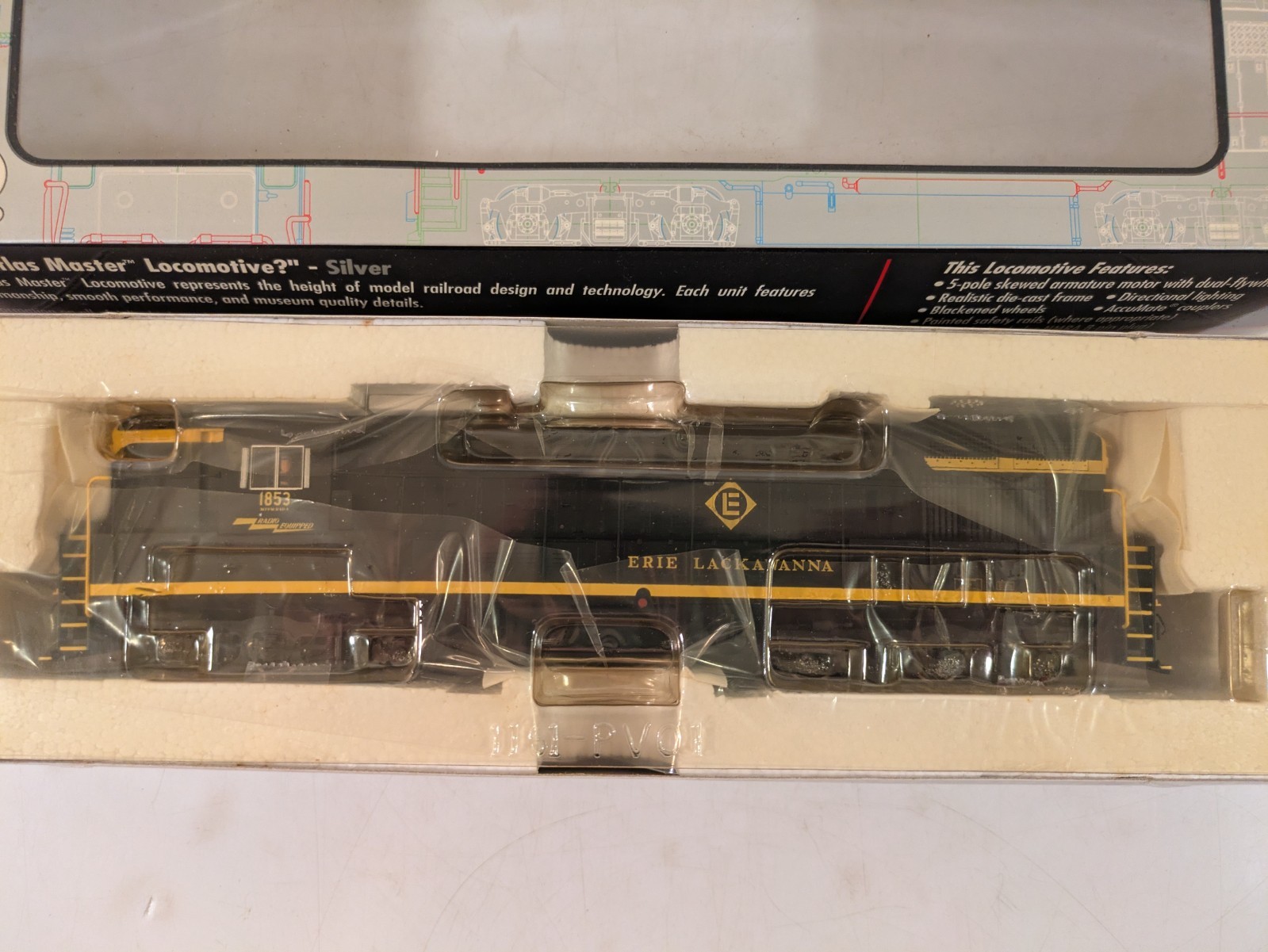 HO FM H-24-66 Train Master EL Erie Lackawanna DCC Ready NIB NOS # 7823