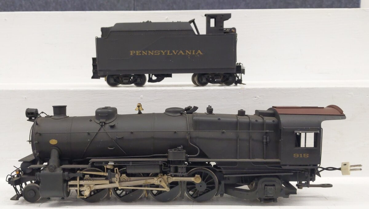 KTM Scale Mo. O Brass PRR 2-Rail 2-8-2 L-1 Steam Locomotive w/ Tender- Painted