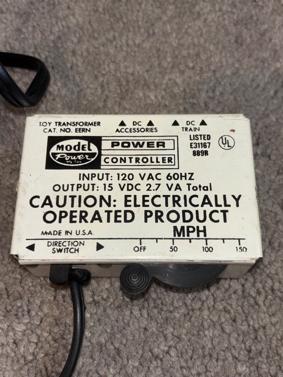 MODEL POWER: “N” Scale Electric Train Set: Golden Spike Series Mutt & Jeff #1183