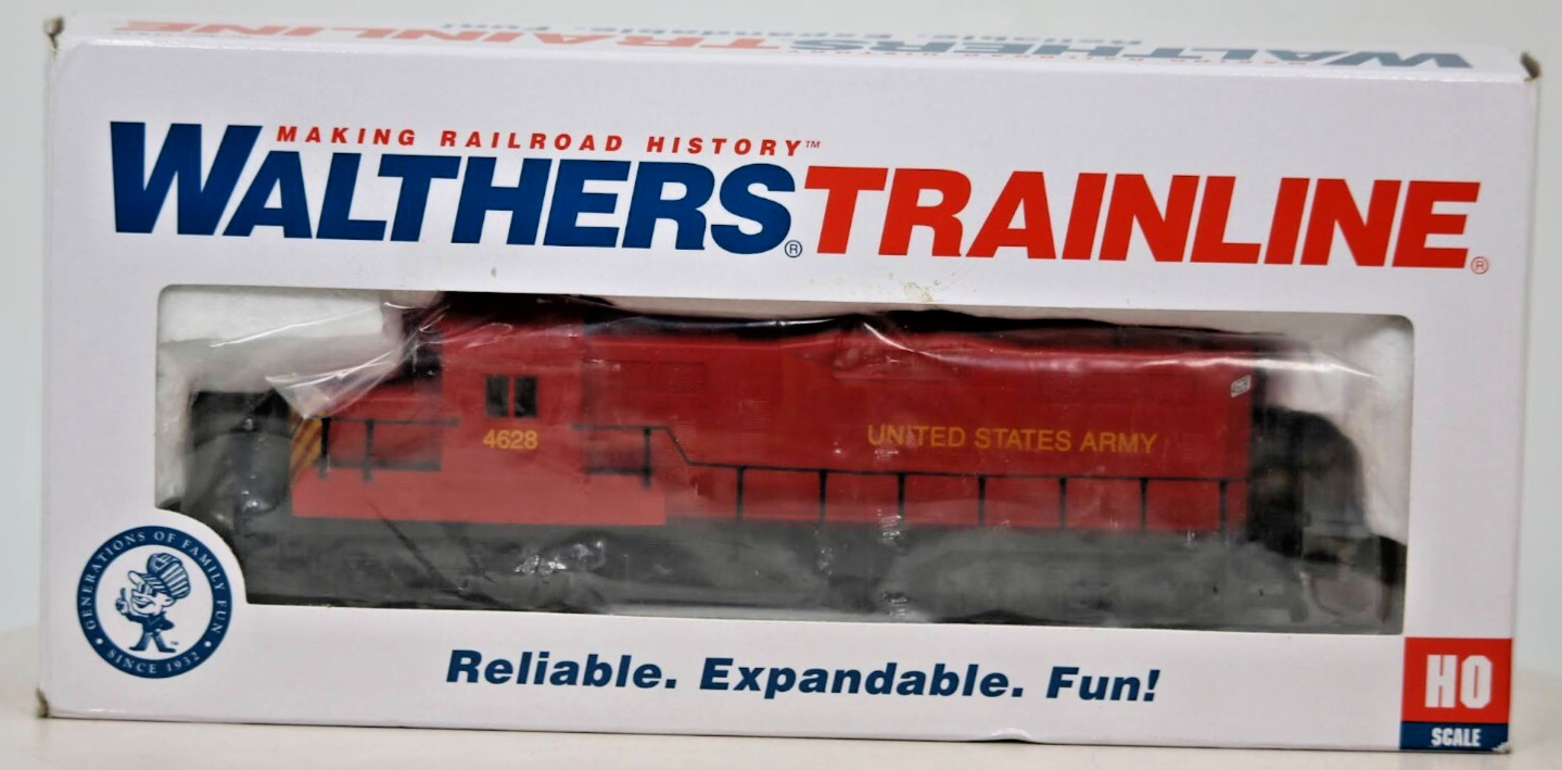 Walthers 931-458 HO United States Army EMD GP9M Diesel Loco – Standard DC #4628