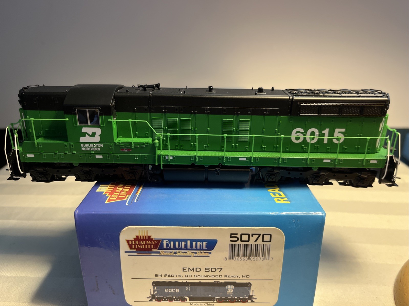 HO Scale Broadway Limited Burlington Northern SD7 6015 DC/Sound/DCC READY TESTED