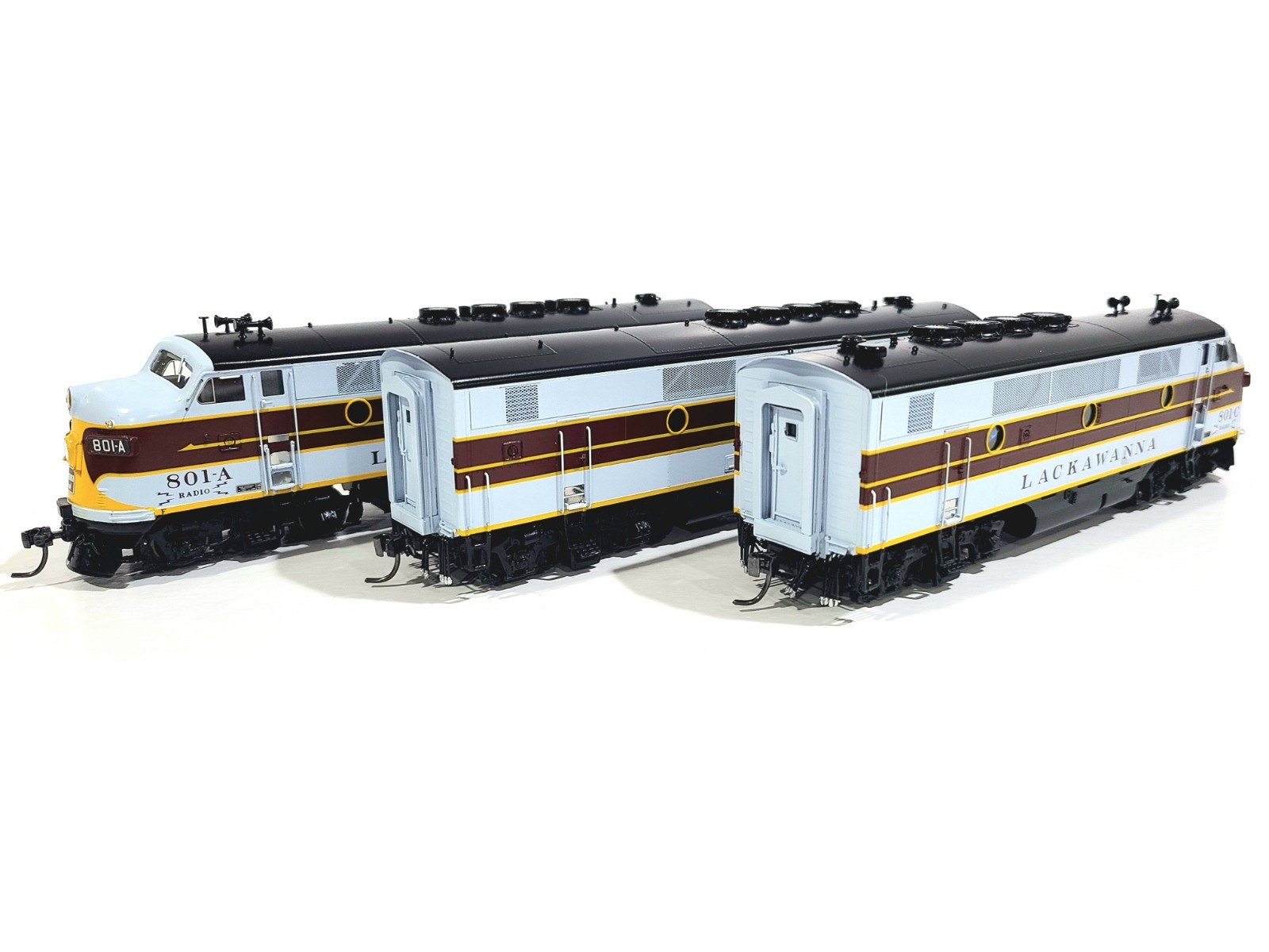 Division Point DL&W F7 A-B-A Set Lackawanna HO Brass Model #DP-2031 DCC