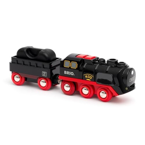 BRIO Battery-Powered Steam Train 33884 for ages 3 and up. [Toy Wooden Toy