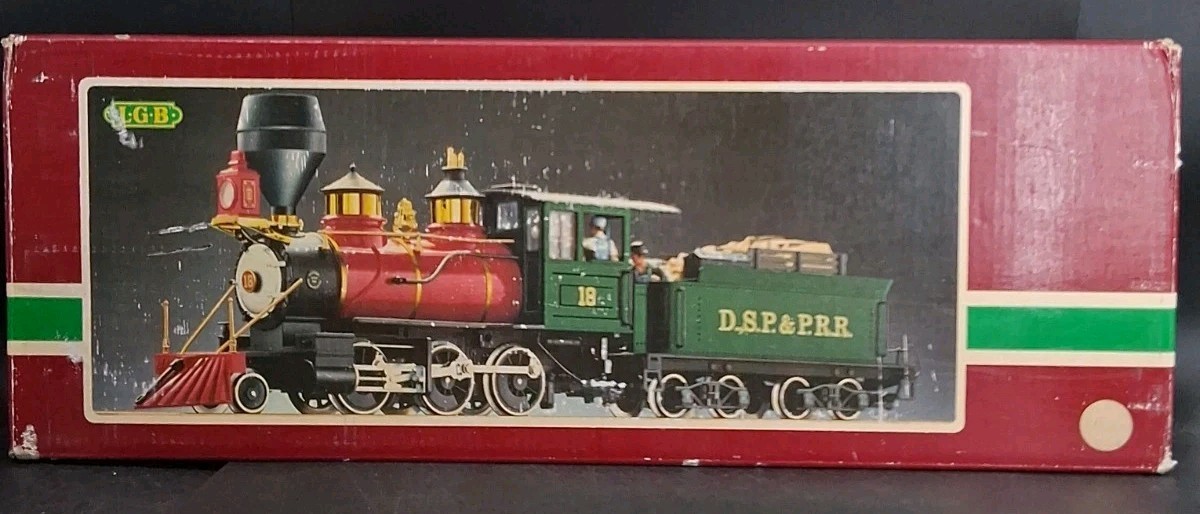 (B) Lehmann LGB # 2018D G Gauge DSP 2-6-0 Mogul Steam Locomotive 18 Original Box