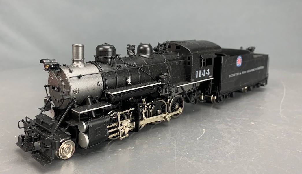 HO Key Brass SKI D&RGW C-48 2-8-0 Steam Locomotive #1144 w/DCC/Snd HO7579