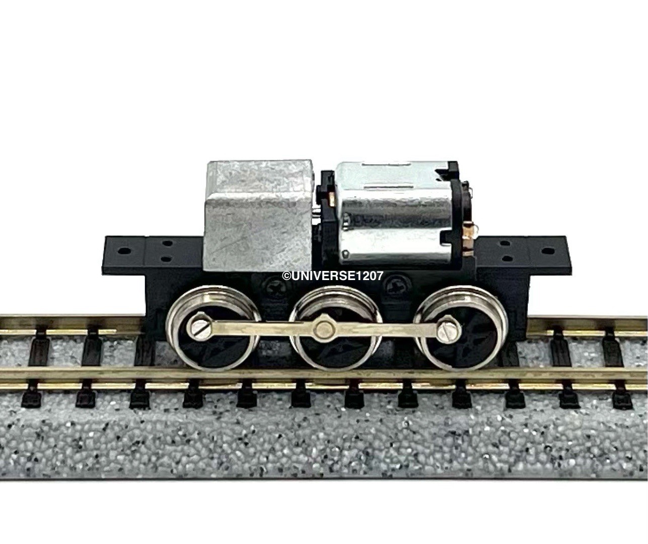N/HOn30/HOe/009 Gauge 0-6-0 Rod-Driven Locomotive Power Drive Chassis 23mm/8mm
