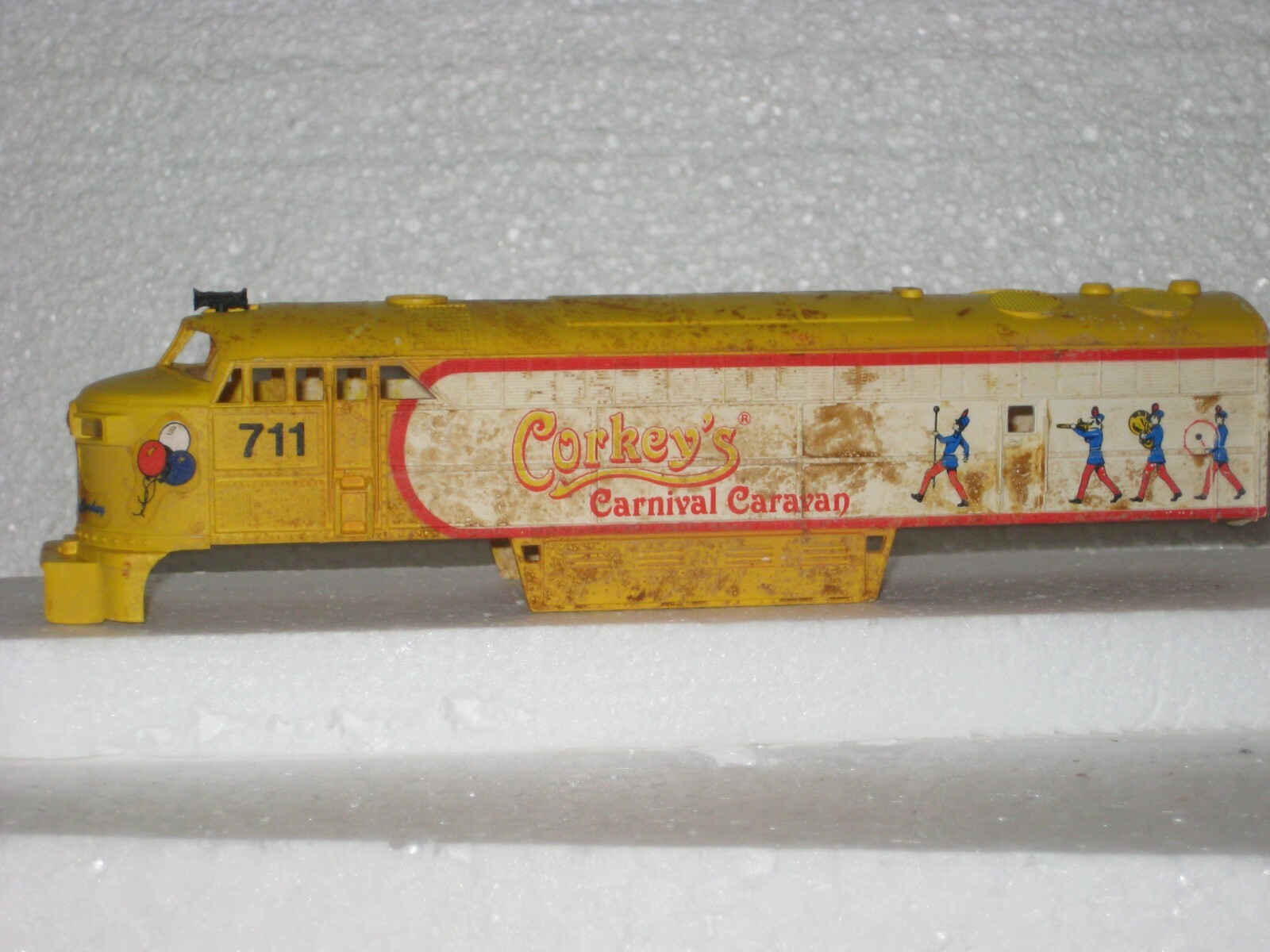 HO TRAIN CORKEYS C-LINE SHELL LOCO # M375 CIRCUS LOCO SHELL *See Description*