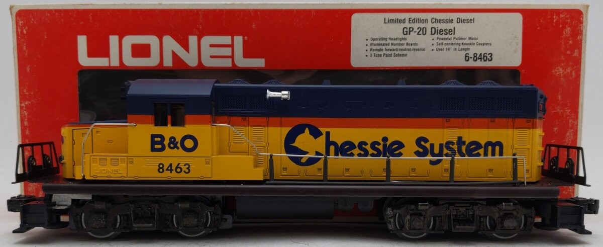 Lionel 6-8463 O Gauge Chessie System GP20 Diesel Engine EX/Box
