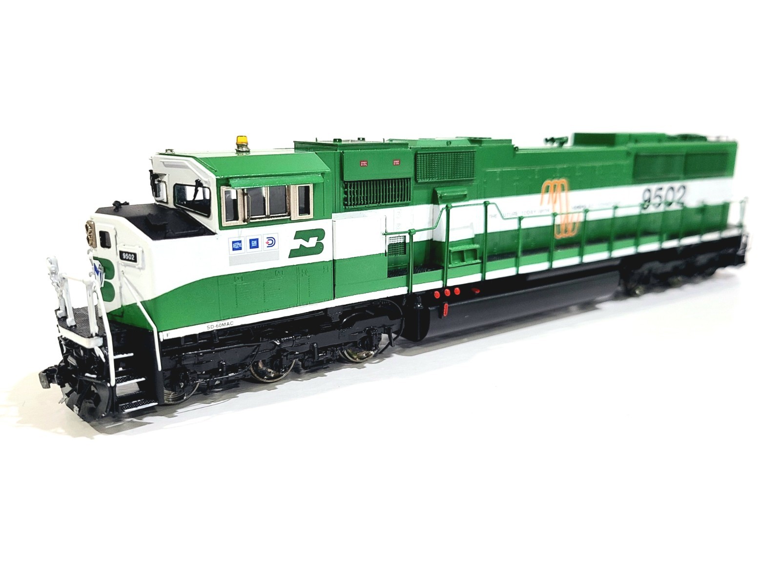 Overland OMI BN EMD SD60MAC Burlington Northern #9502 HO Brass Model #5846.1