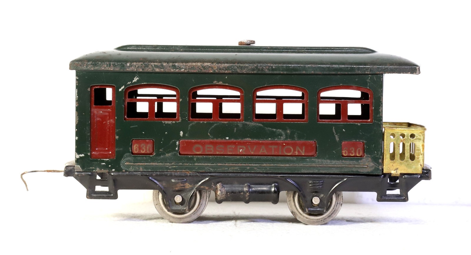 LIONEL PREWAR O GA #152 0-4-0 ELECTRIC, and 629, 630 PASSENGER CARS