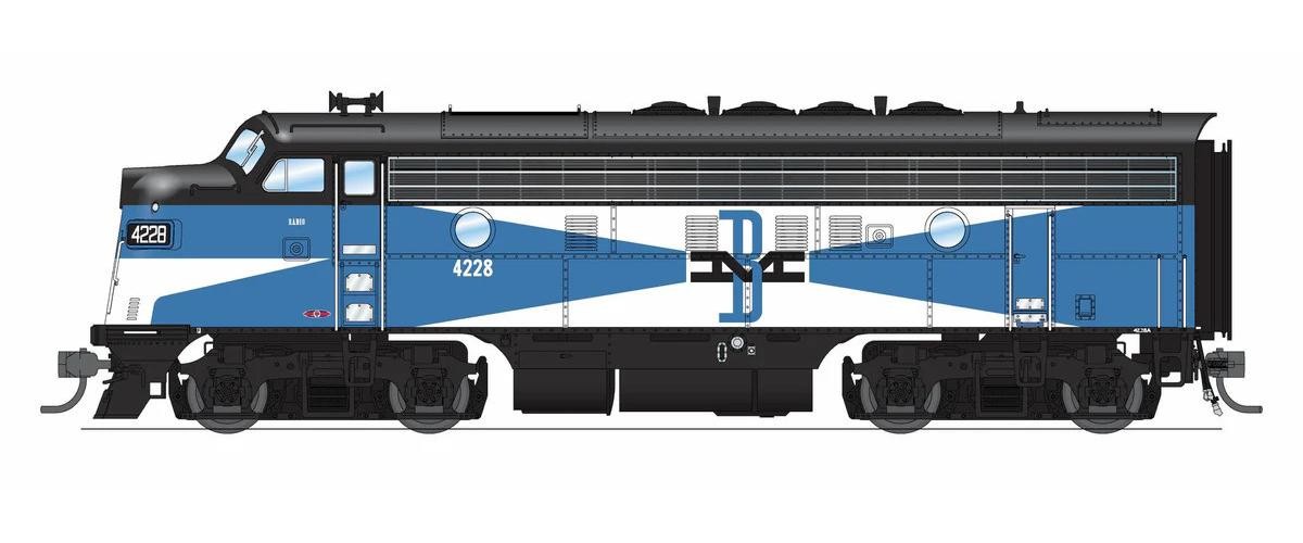 Broadway Limited HO ~ EMD F3B ~ Boston & Maine B&M #4228A ~ DCC & Sound ~ 9657