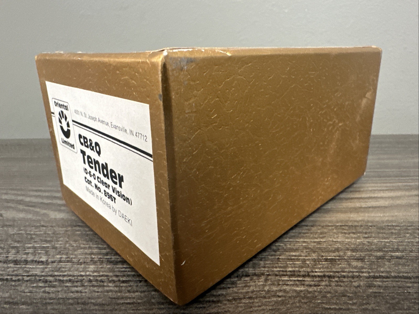 Oriental Limited HO Brass #896T CB&Q 0-6-0 Clear Vision Tender – Unpainted NIB!