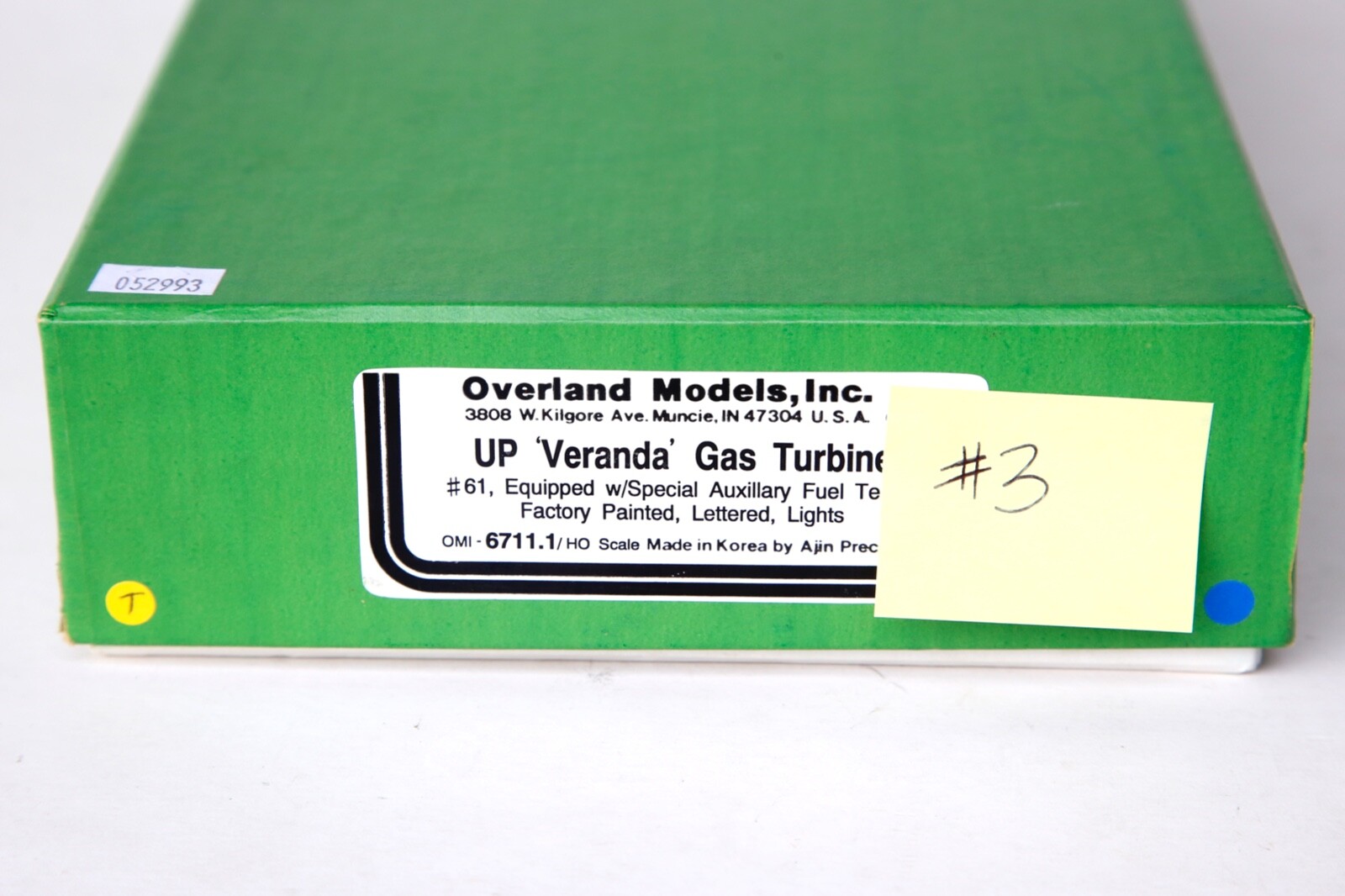 Overland Union Pacific UP Veranda Gas Turbine w/ Fuel Tender OMI 6711.1 HO Brass