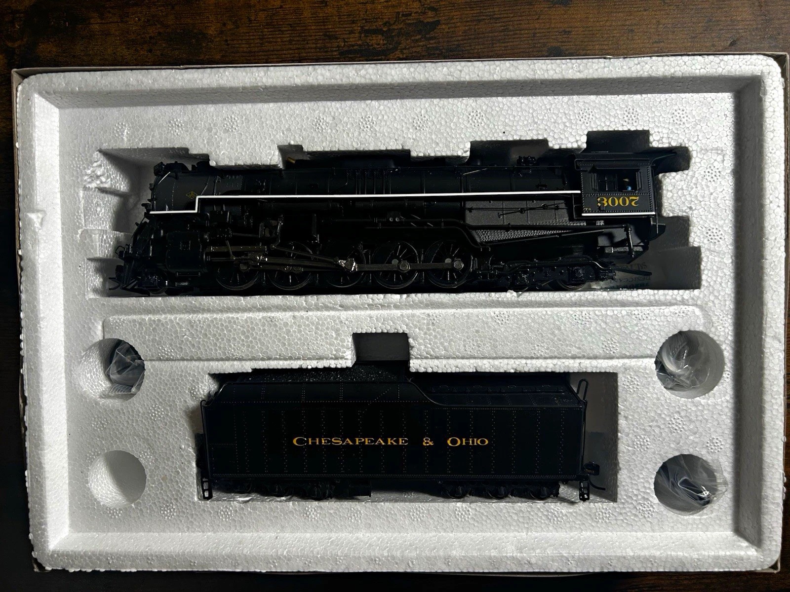 Broadway Limited HO 5017 C&O Class T-1 2-10-4 #3007 BlueLine DC Sound DCC Ready