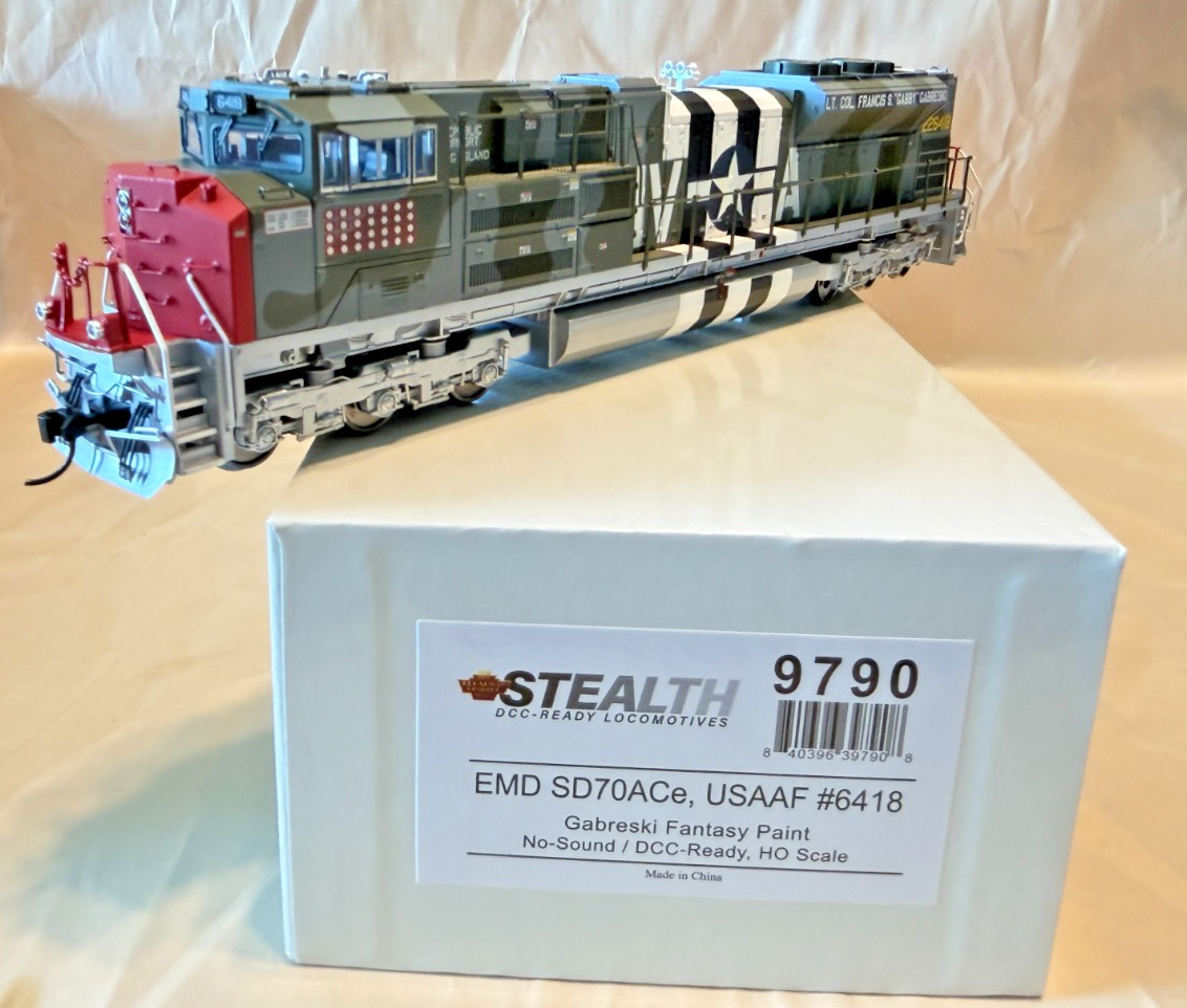 Broadway Limited BLI HO USAAF Gabreski Fantasy Paint SD70ACE DCC Ready