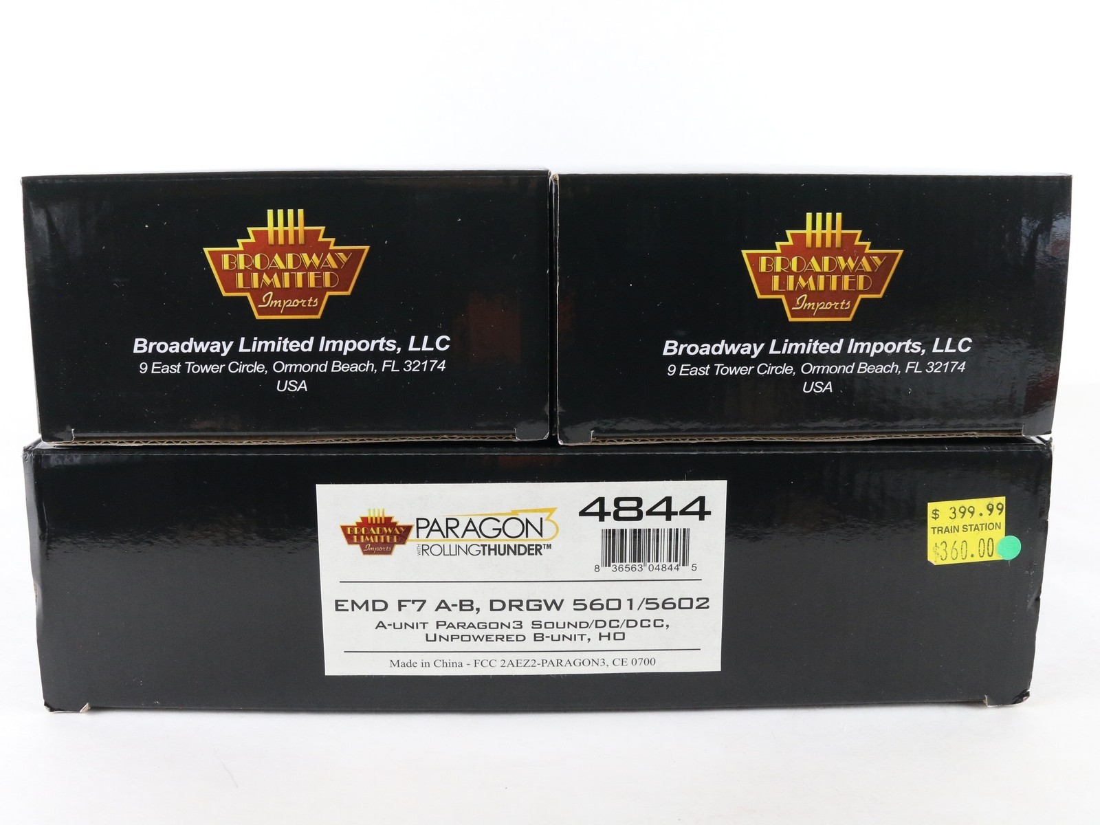 Broadway Limited Paragon 3 HO EMD F7A-B DRGW 5601 5602 Diesel Locos 4844