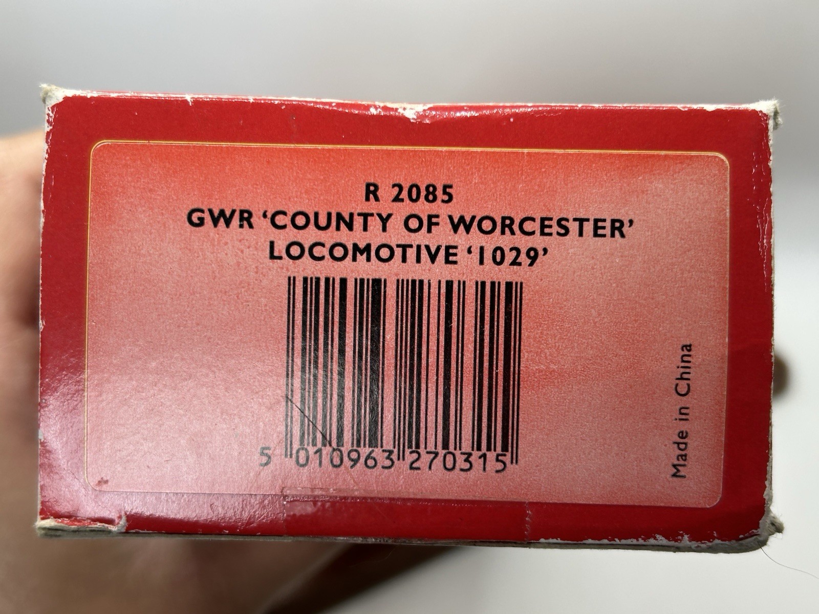 OO Hornby R2085 GWR ‘County Of Worchester’ 4-6-0 Steam Locomotive – (VG BOXED)