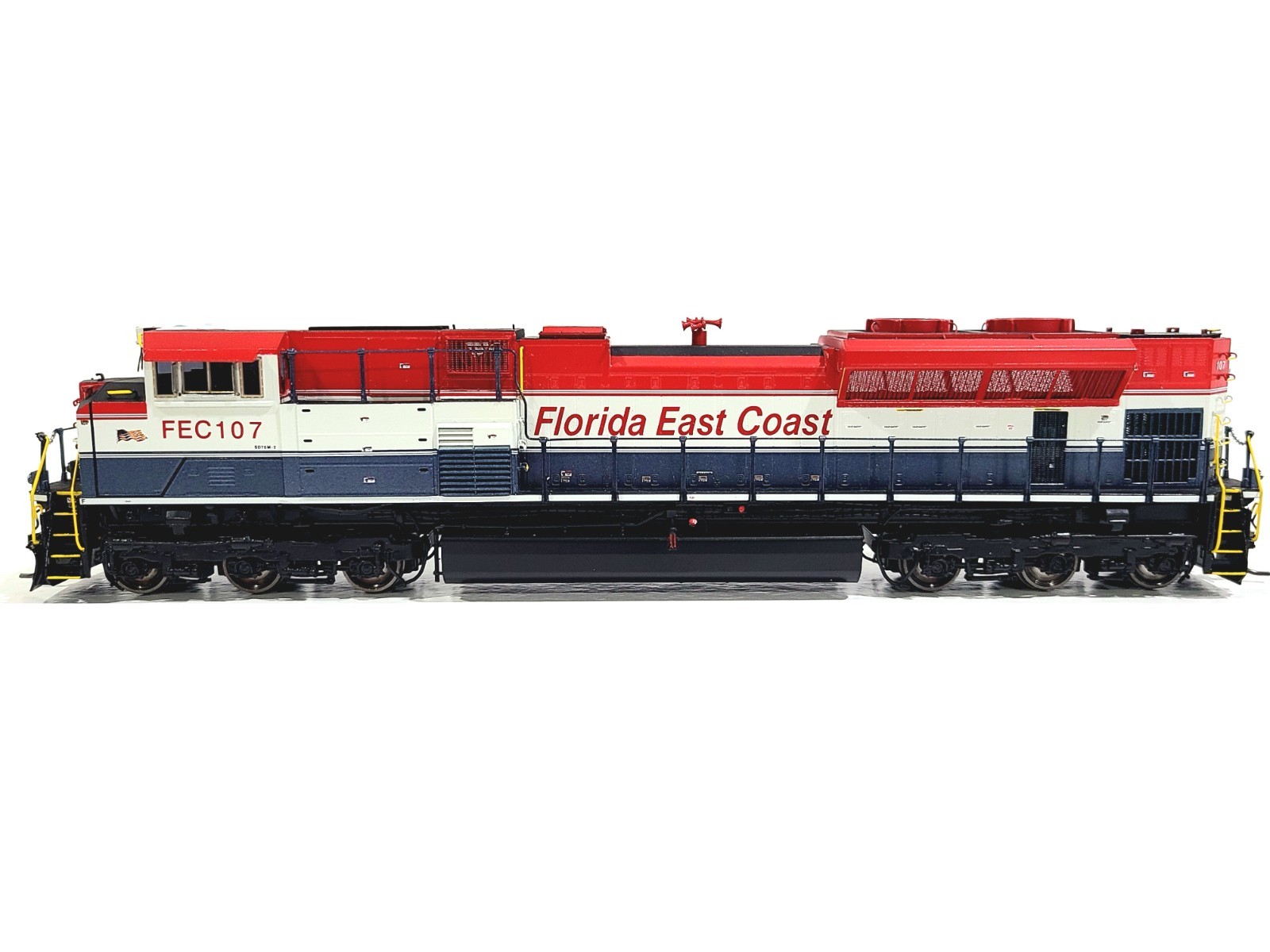 Overland OMI FEC SD70M-2 Florida East Coast Rail America #107 HO Brass AA-1605-3