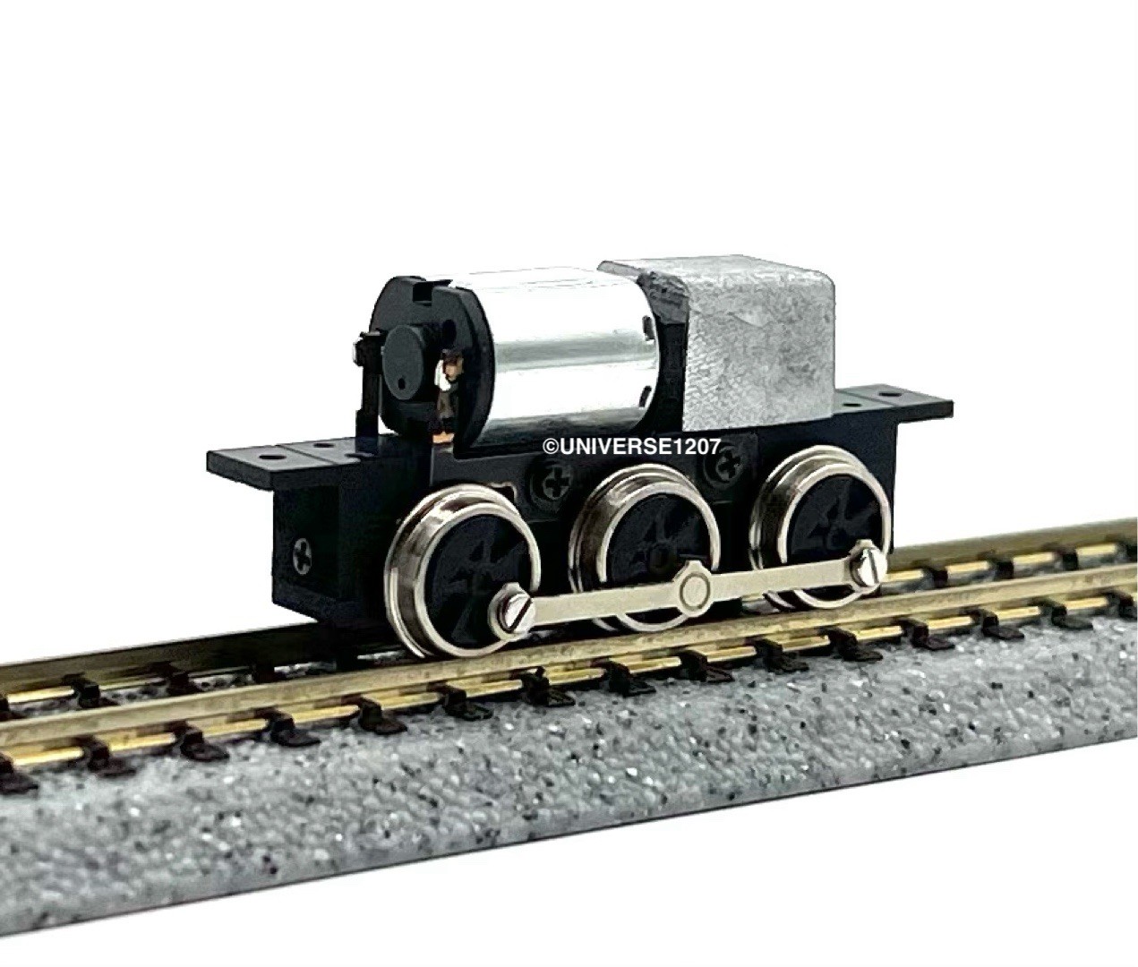N/HOn30/HOe/009 Gauge 0-6-0 Rod-Driven Locomotive Power Drive Chassis 23mm/8mm