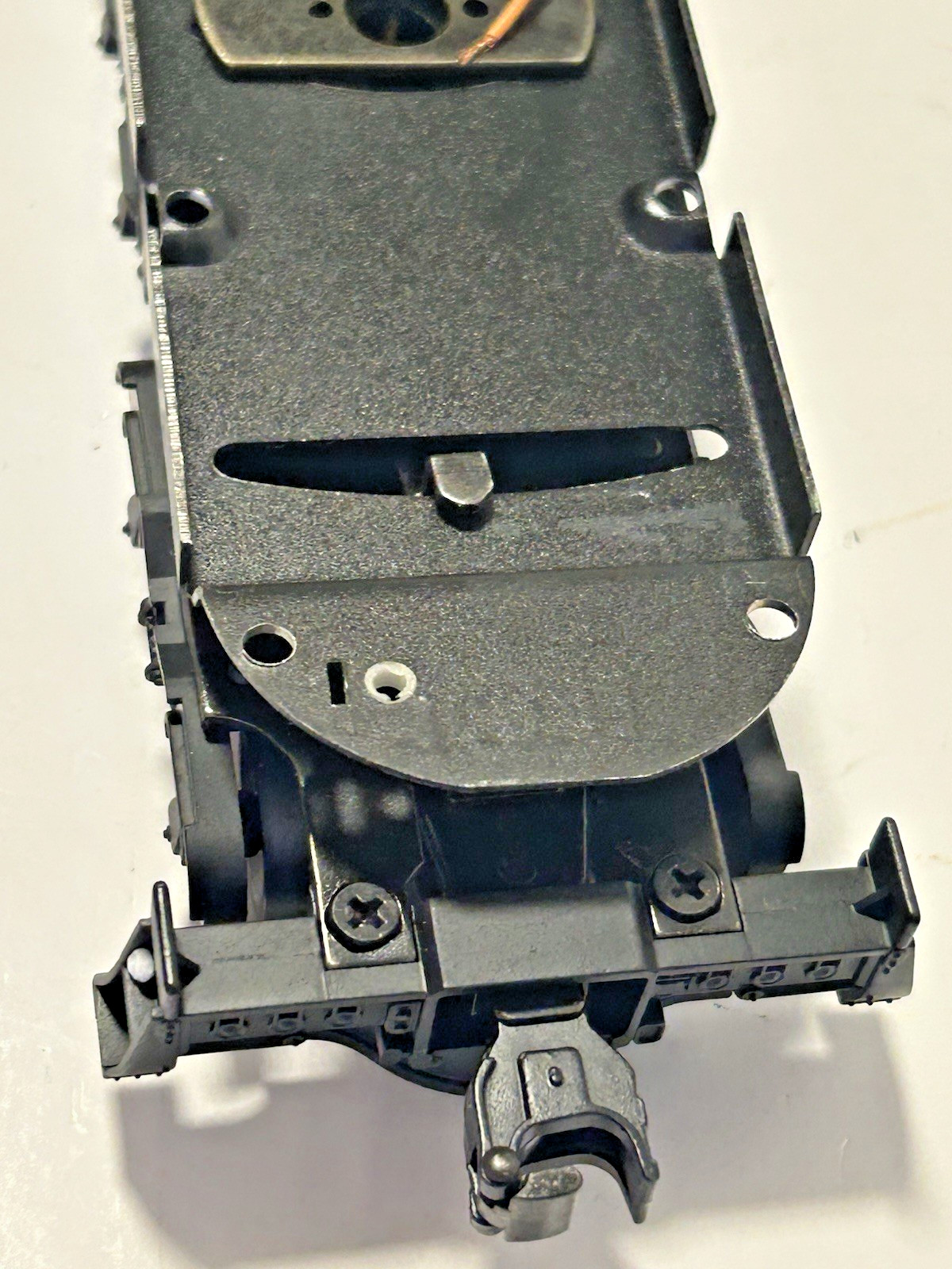 MTH Diecast Electric Locomotive GG-1 Only Shell, Frame, Tracks. Not painted.