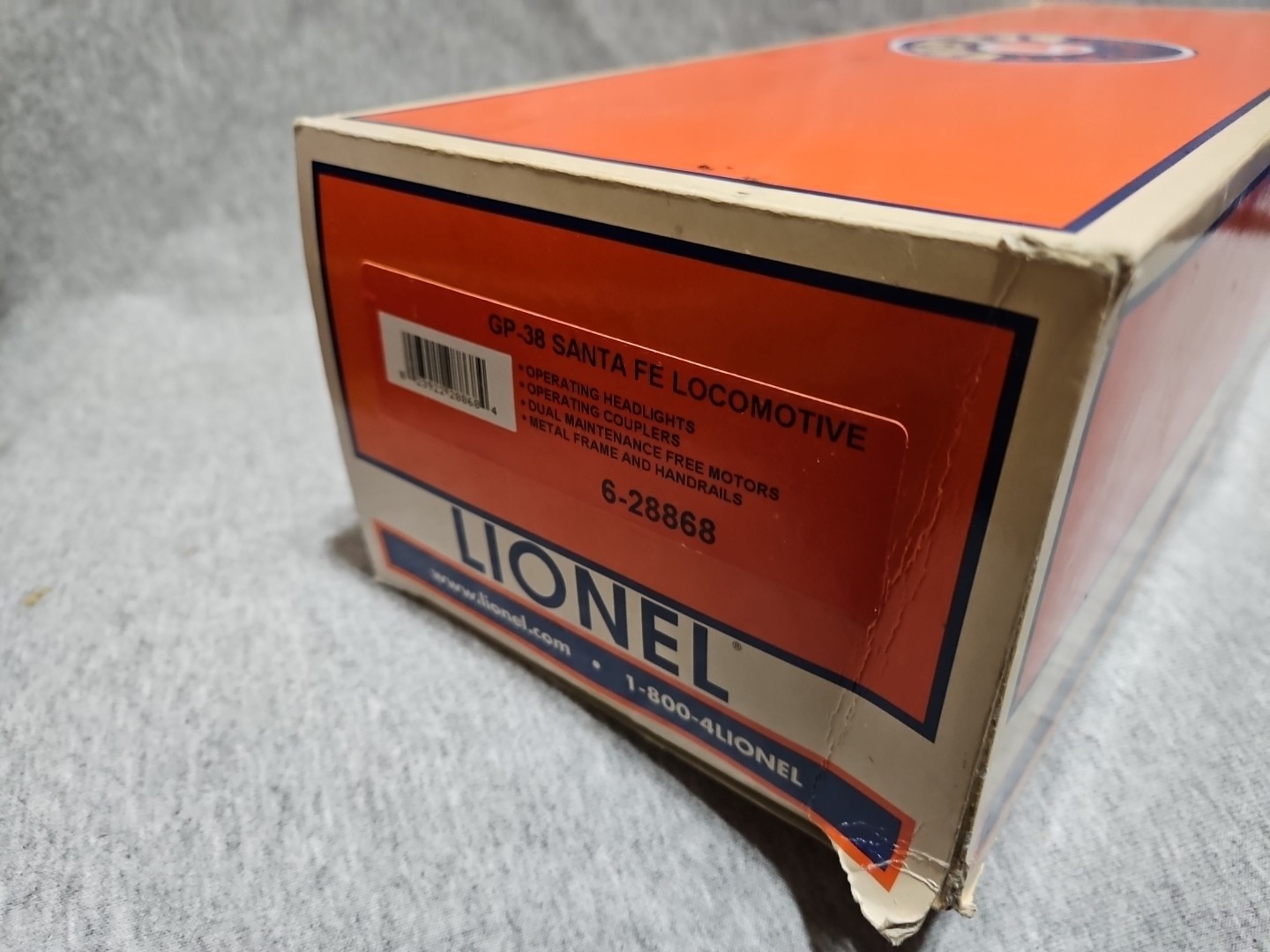 Lionel O 6-28868 Santa Fe 3524 GP38 Blue Yellow Diesel Locomotive Engine