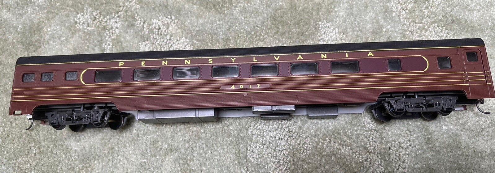 HO Rivarossi Pennsylvania PRR 4017 Coach P82 Budd Train Fleet of Modernism