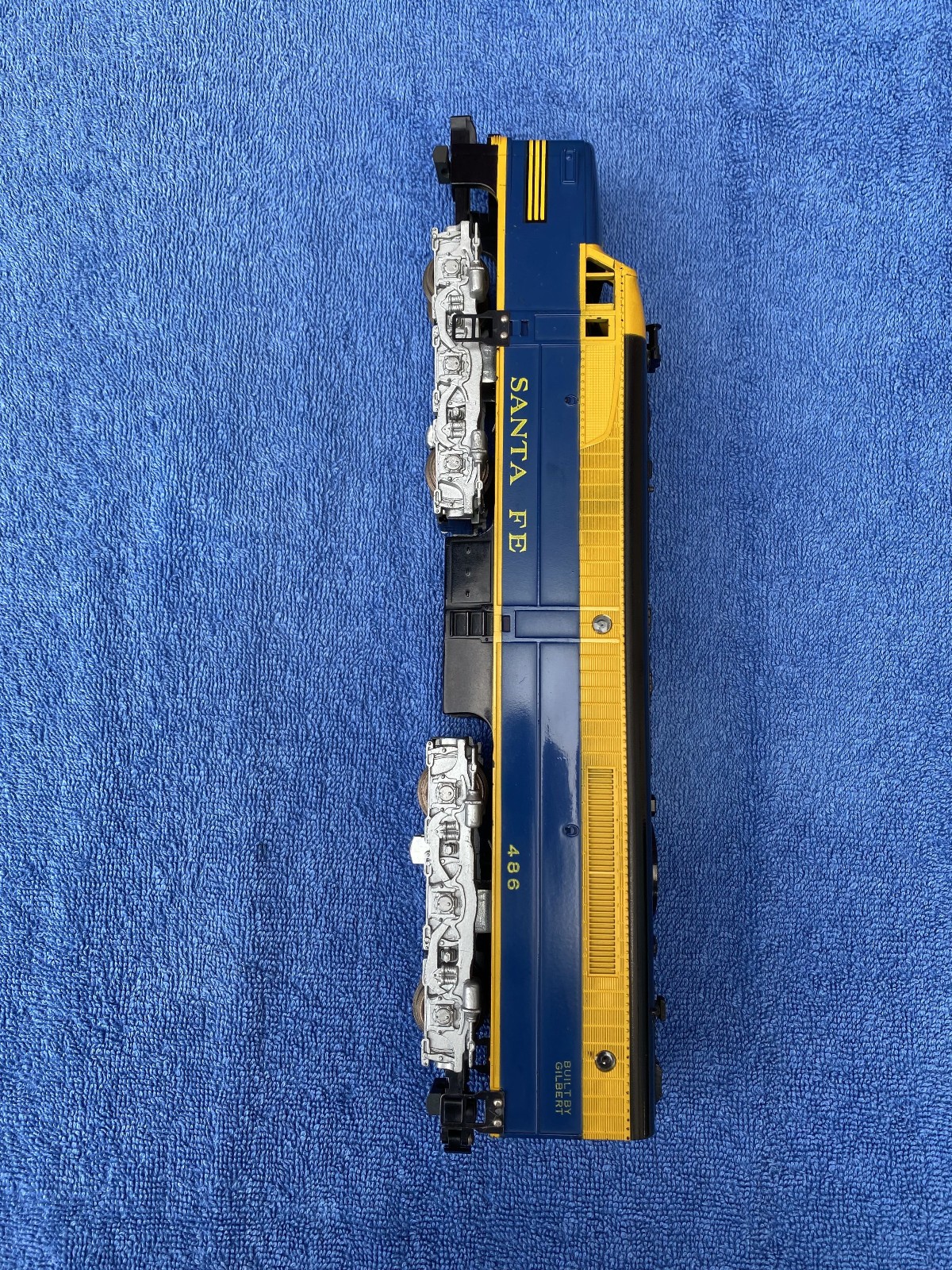 AMERICAN FLYER 484-485-486 ABA SANTA FE FREIGHT LOCOMOTIVES 2 MOTORS HORN & ROAR