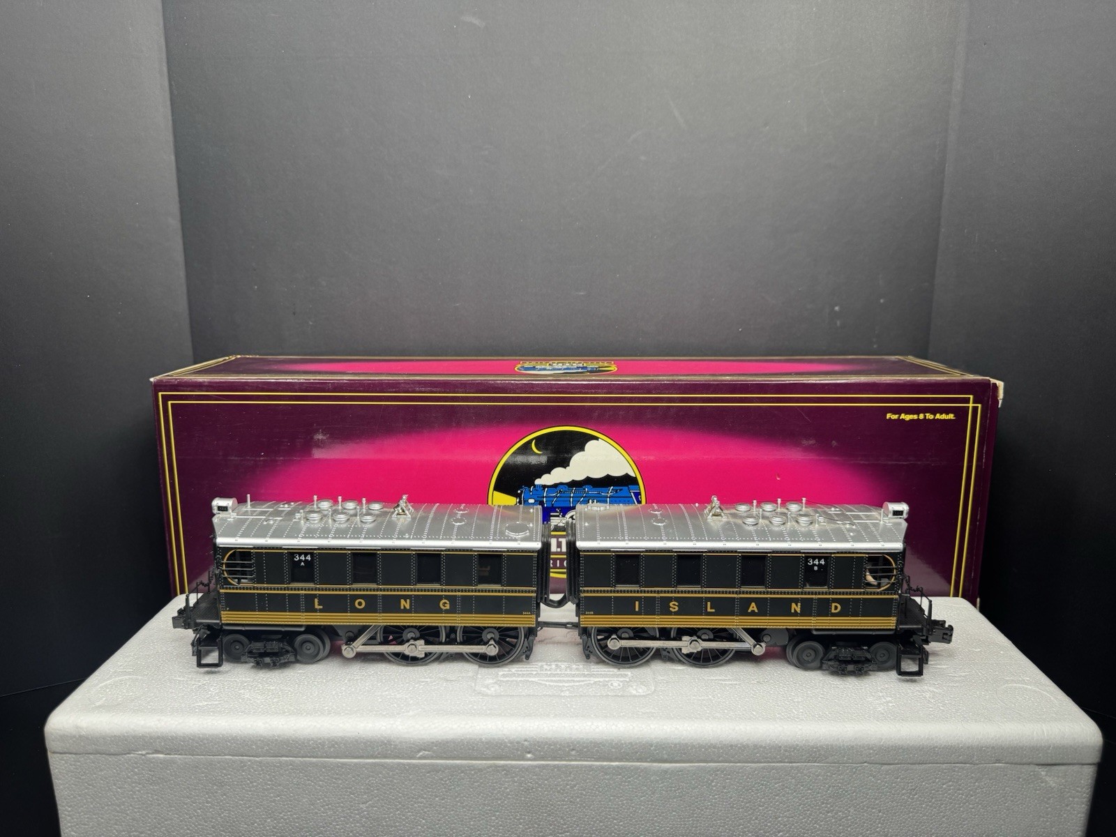 MTH 20-5534-1E Long Island DD-1 electric engine #344A #344B PS2 BCR EX