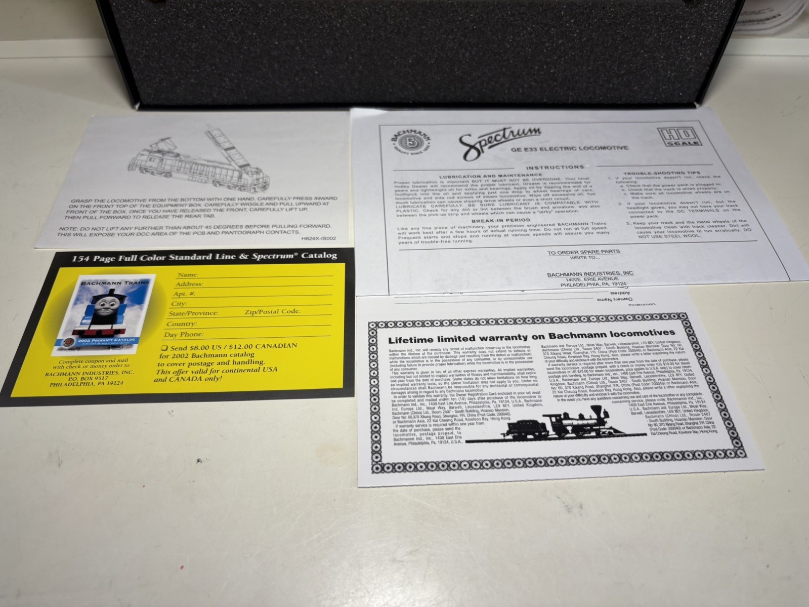 Bachmann Spectrum HO GE E33 Electric Locomotive #82403 Norfolk & Western