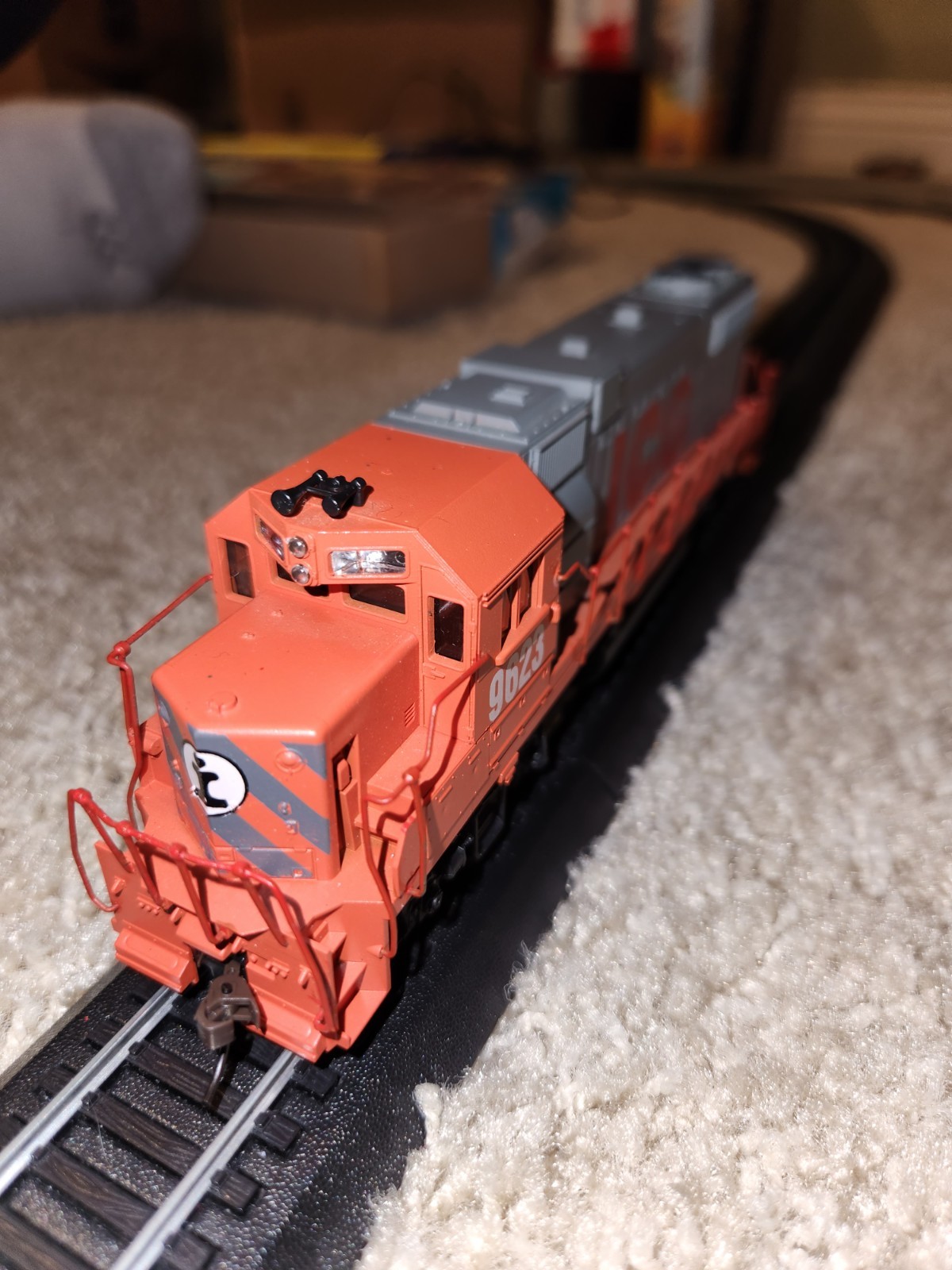 ATHEARN HO SCALE GP-38-2 “ILLINOIS CENTRAL GILF” 9623 DIESEL — EXCELLENT ICG