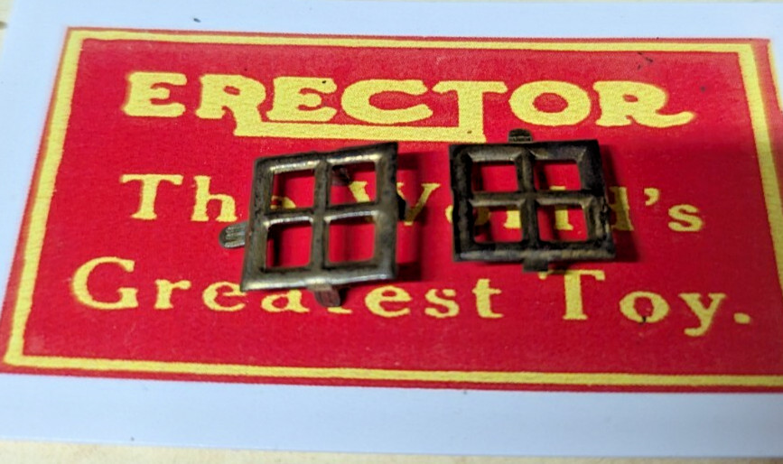 PRE-WAR CAB WINDOWS. FOR 420, 3307 ETC. AMERICAN FLYER O GAUGE FIT MANY OTHERS