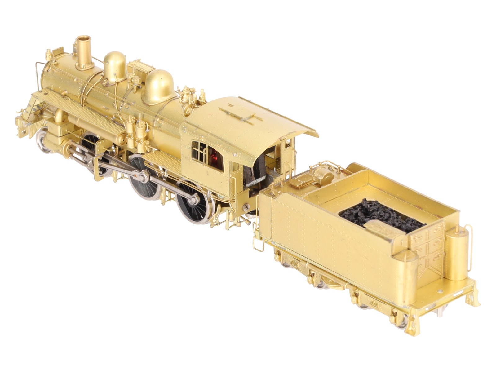 Pacific Fast Mail HO BRASS B&M B-15 2-6-0 Steam Locomotive & Tender -Unpainted