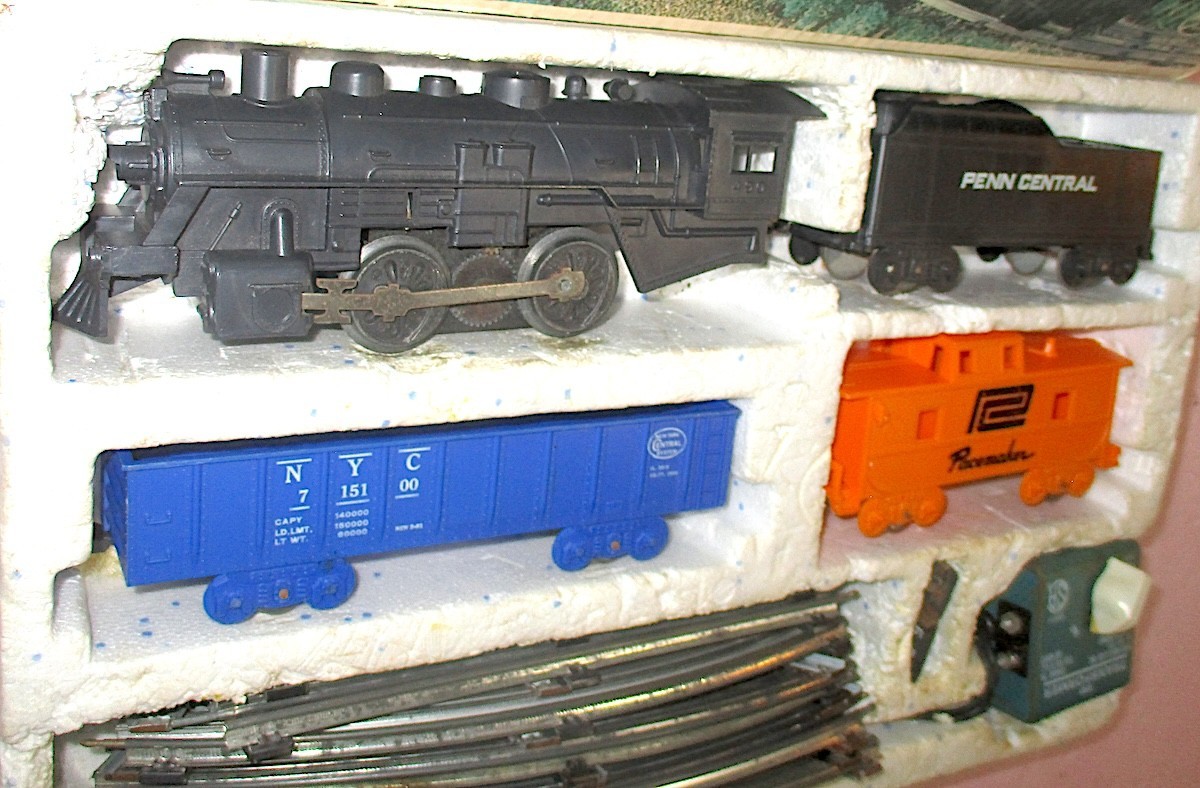 MARX O-Gauge #4305 Steam Locomotive Freight Car Set Complete +Box TESTED GOOD!