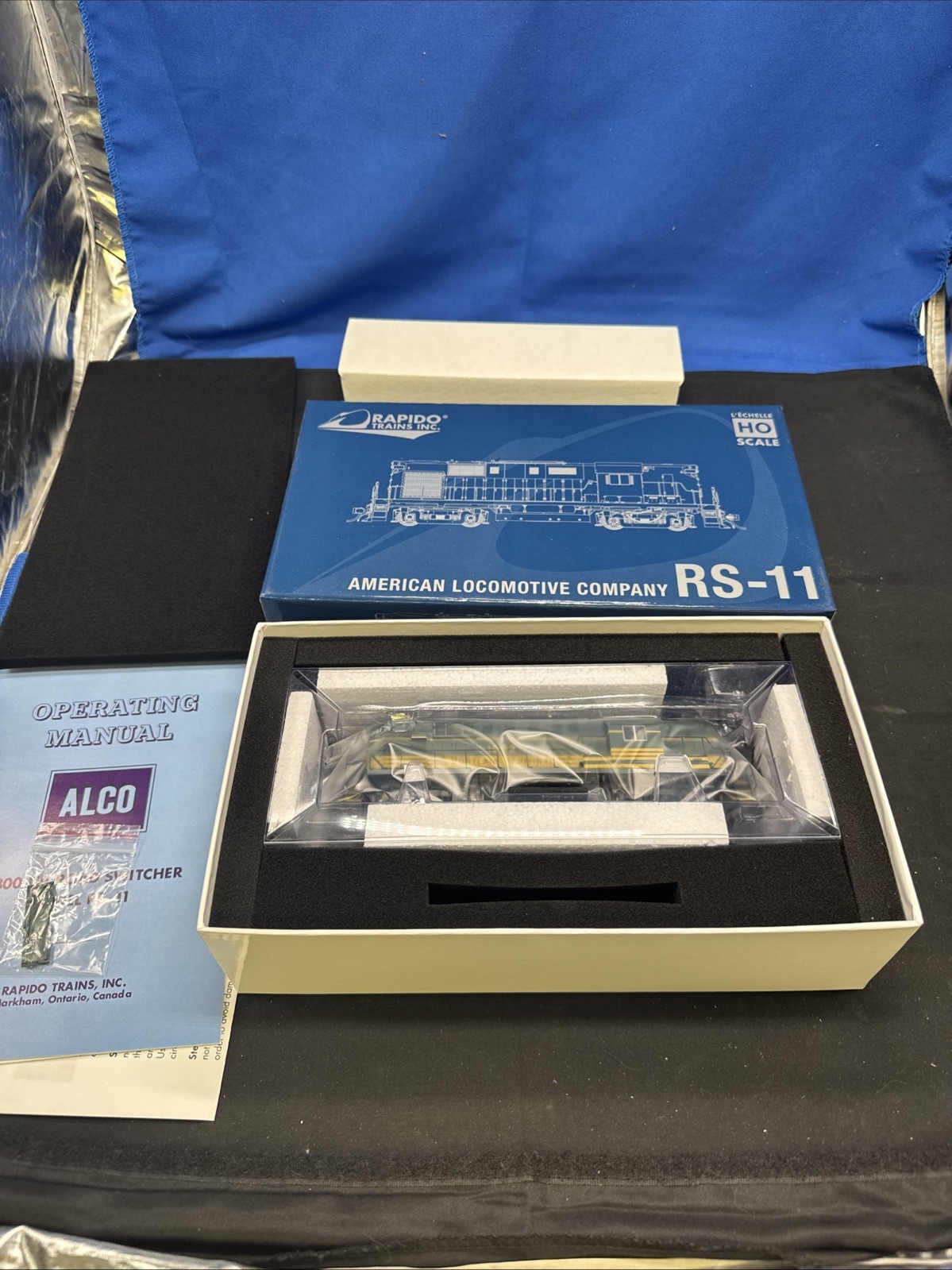 RAPIDO 31071 HO SCALE PORTLAND TERMINAL PINE GREEN RS-11 DIESEL LOCOMOTIVE #1082