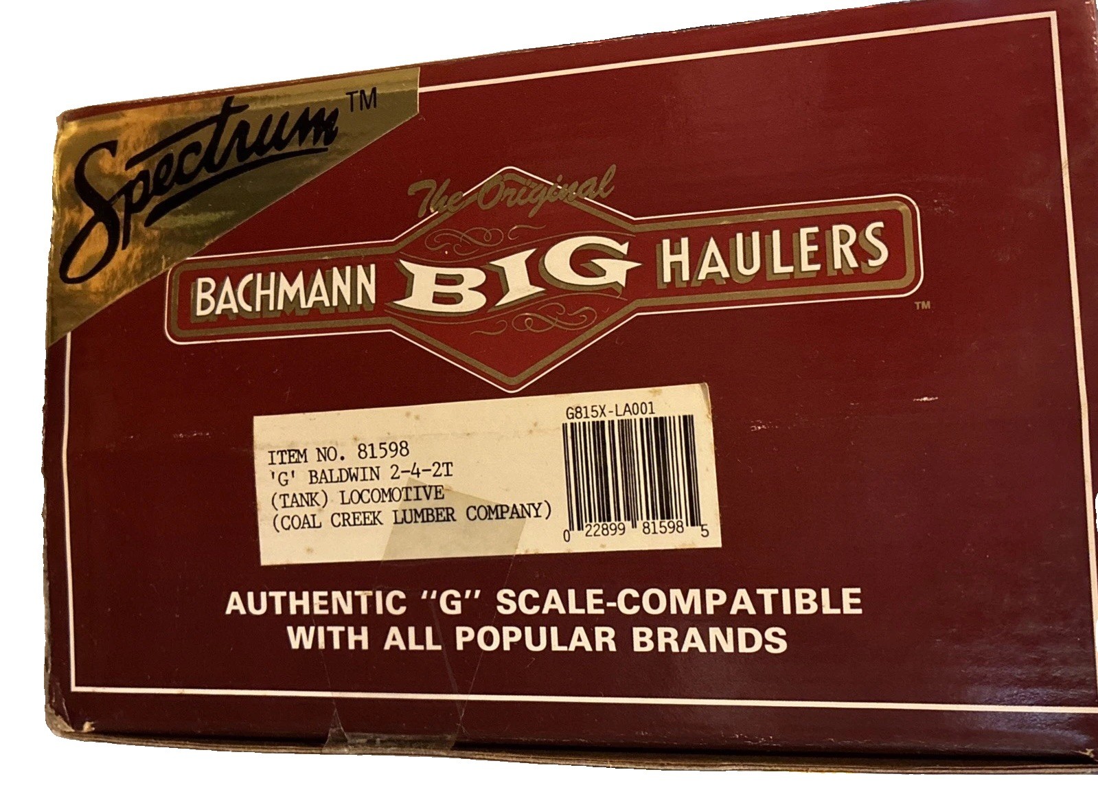 Bachmann Spectrum 2-4-2T Baldwin Steam Locomotive Coal Creek Lumber Co 81598